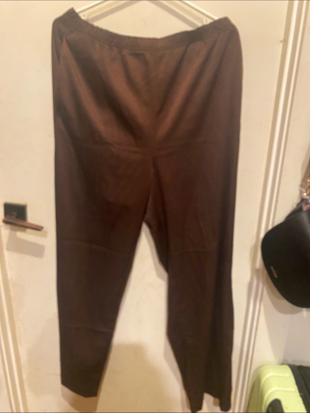 Banana Republic Women's Dark Brown Straight-Leg Pull-On Pants